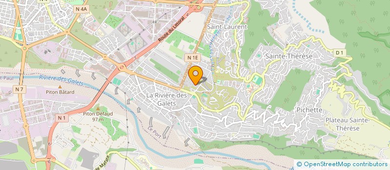 localisation de l'entreprise ASS SPORTIVE COLL RIVIERE GALETS à LA POSSESSION