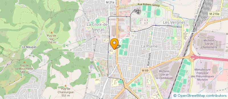 localisation de l'entreprise ASS SPORTIVE COLLEGE ALBERT CAMUS  CLERMONT-FERRAND