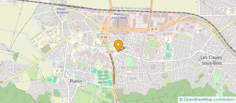 localisation de l'entreprise ASS SPORTIVE COLLEGE BLAISE PASCAL DE PLAISIR à PLAISIR