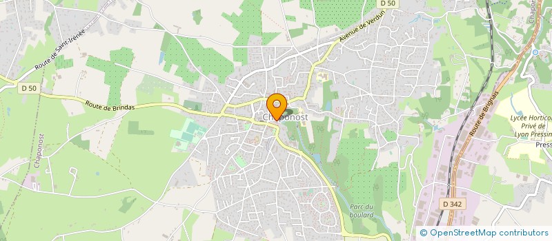 localisation de l'entreprise ASS SPORTIVE COLLEGE DE CHAPONOST  CHAPONOST