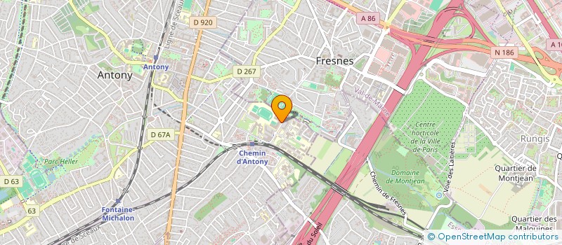 localisation de l'entreprise ASS SPORTIVE COLLEGE DESCARTES à ANTONY