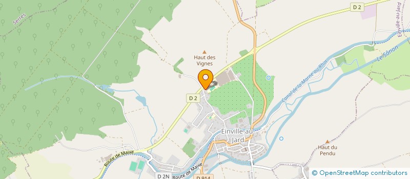 localisation de l'entreprise ASS SPORTIVE COLLEGE DUVIVER  EINVILLE-AU-JARD