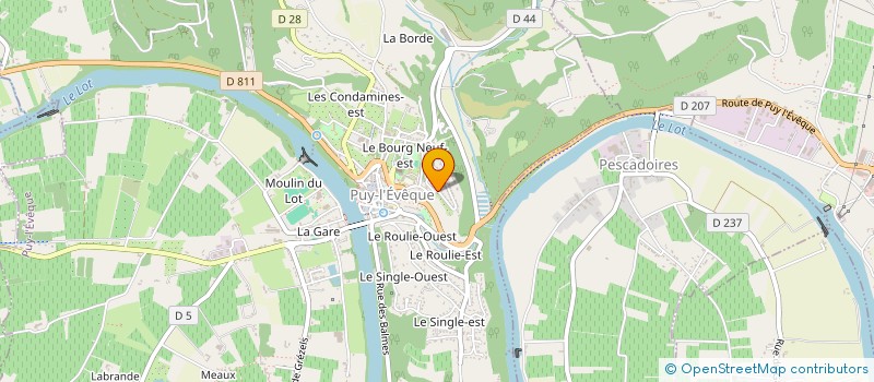 localisation de l'entreprise ASS SPORTIVE COLLEGE ENSEIGN SECON  PUY L'EVEQUE