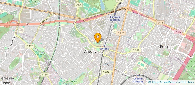 localisation de l'entreprise ASS SPORTIVE COLLEGE FRANCOIS FURET à ANTONY