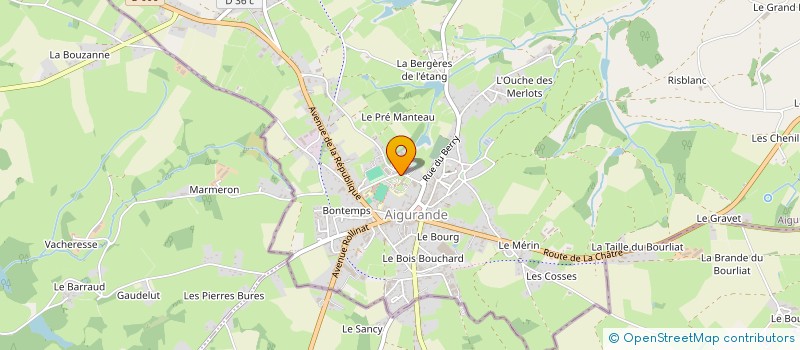 localisation de l'entreprise ASS SPORTIVE COLLEGE FREDERIC CHOPIN AIGURANDE à AIGURANDE