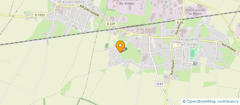 localisation de l'entreprise ASS SPORTIVE COLLEGE GASTON VASSEUR  FEUQUIERES-EN-VIMEU