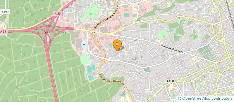 localisation de l'entreprise ASS SPORTIVE COLLEGE GEORGES DE LA TOUR  NANCY