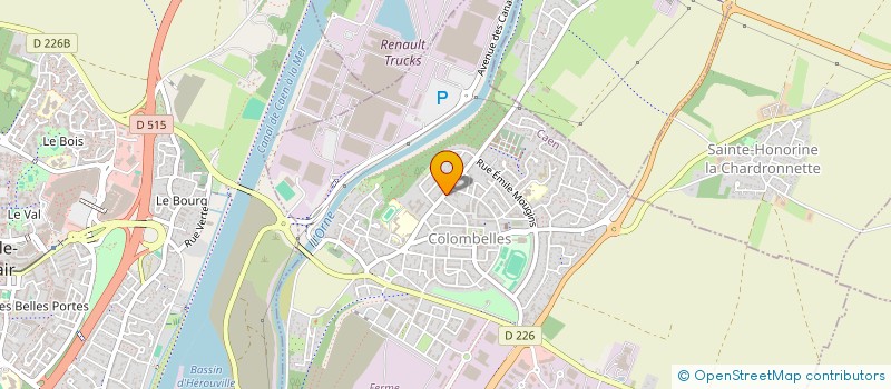 localisation de l'entreprise ASS SPORTIVE COLLEGE HENRI SELLIER ET SES ANNEXE  COLOMBELLES