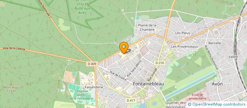 localisation de l'entreprise ASS SPORTIVE COLLEGE INTERNAT FONTAINEBLEAU à FONTAINEBLEAU