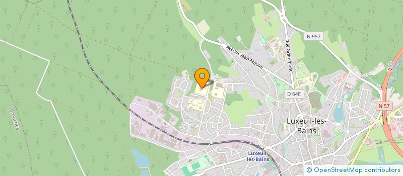 localisation de l'entreprise ASS SPORTIVE COLLEGE JEAN ROSTAND  LUXEUIL-LES-BAINS