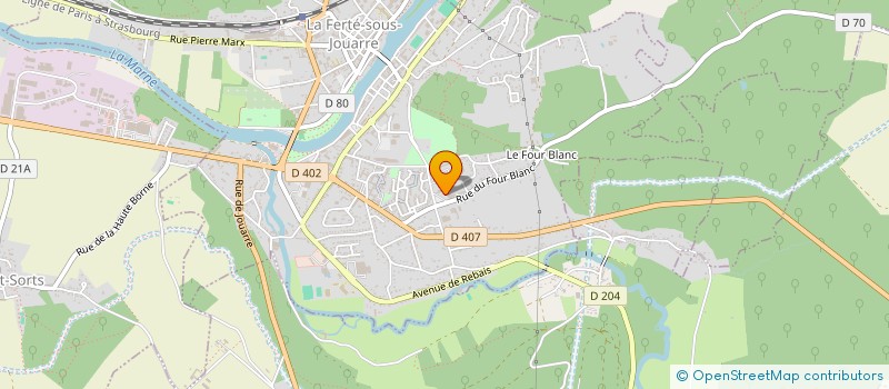 localisation de l'entreprise ASS SPORTIVE COLLEGE LA ROCHEFOUCAULD à LA FERTE-SOUS-JOUARRE