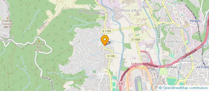 localisation de l'entreprise ASS SPORTIVE COLLEGE LES MIMOSAS  MANDELIEU-LA-NAPOULE