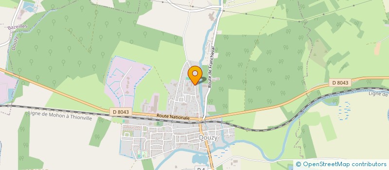 localisation de l'entreprise ASS SPORTIVE COLLEGE M.H CARDOT  DOUZY