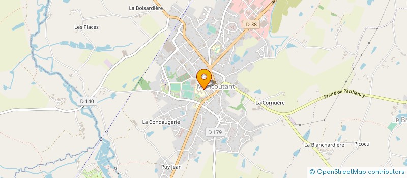 localisation de l'entreprise ASS SPORTIVE COLLEGE NATIONALISE JACQUES PREVERT  MONCOUTANT-SUR-SEVRE