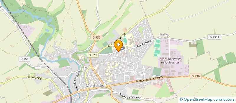 localisation de l'entreprise ASS SPORTIVE COLLEGE PARMENTIER à MONTDIDIER