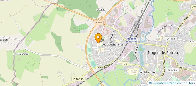 localisation de l'entreprise ASS SPORTIVE COLLEGE PIERRE BROSSOLETTE à NOGENT-LE-ROTROU