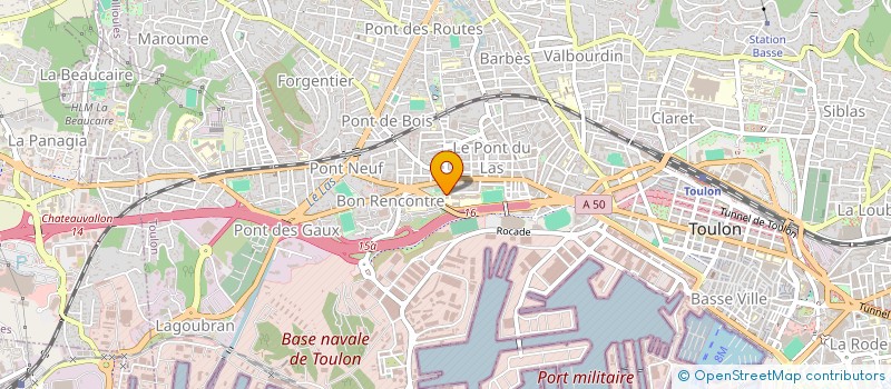 localisation de l'entreprise ASS SPORTIVE COLLEGE PIERRE PUGET  TOULON