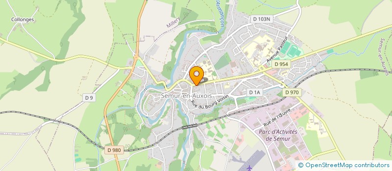 localisation de l'entreprise ASS SPORTIVE COLLEGE ST JOSEPH  SEMUR-EN-AUXOIS