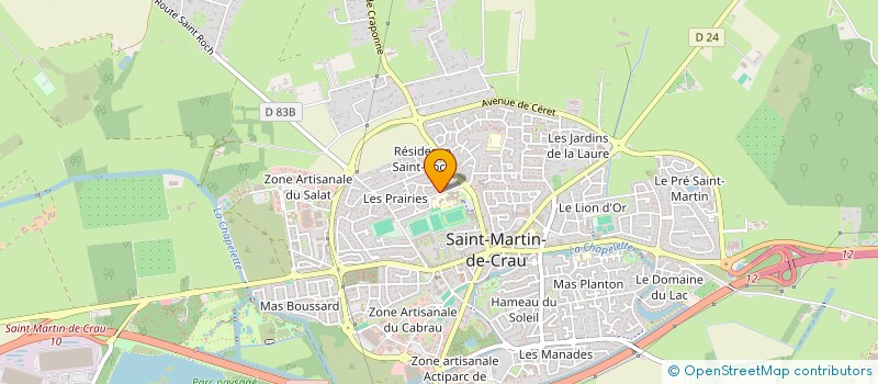 localisation de l'entreprise ASS SPORTIVE COLLEGE ST MARTIN DE CRAU à SAINT-MARTIN-DE-CRAU