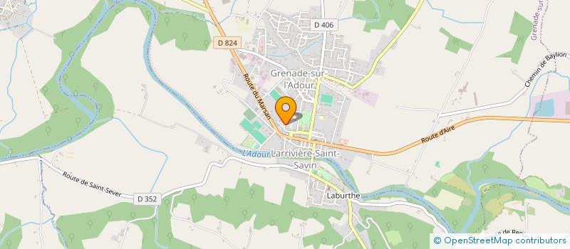 localisation de l'entreprise ASS SPORTIVE COLLEGE VAL ADOUR DE GRENADE SUR ADOUR  GRENADE-SUR-L'ADOUR