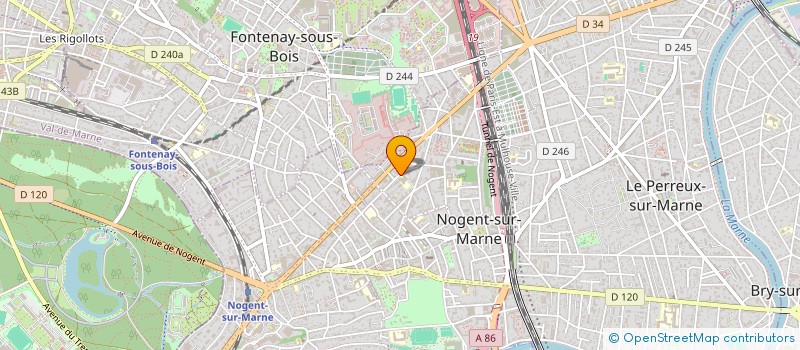 localisation de l'entreprise ASS SPORTIVE COLLEGE WATTEAU  NOGENT-SUR-MARNE