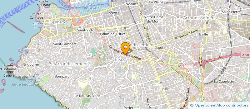 localisation de l'entreprise ASS SPORTIVE COURS NOTRE DAME DE FRANCE à MARSEILLE