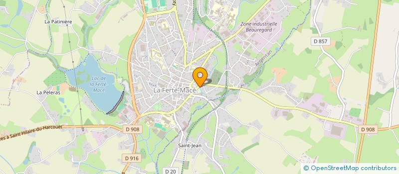 localisation de l'entreprise ASS SPORTIVE CULTUR ANTOINE ST EXUPERY à LA FERTE MACE