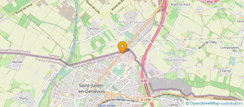 localisation de l'entreprise ASS SPORTIVE CULTUR DOUANES GENEVOIS à SAINT-JULIEN-EN-GENEVOIS