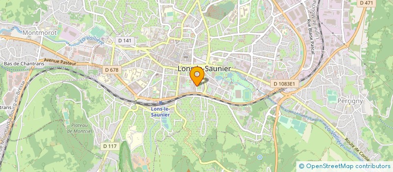localisation de l'entreprise ASS SPORTIVE CULTUR ENTRAIDE EQUIPEMENT à LONS-LE-SAUNIER
