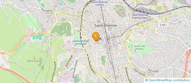 localisation de l'entreprise ASS SPORTIVE CULTUREL CAISSE ALLOC FAMIL  SAINT-ETIENNE