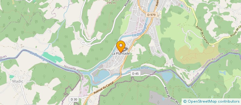 localisation de l'entreprise ASS SPORTIVE CULTURELLE ASM LA PLANTADE  BORT-LES-ORGUES