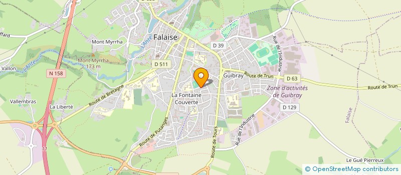 localisation de l'entreprise ASS SPORTIVE CULTURELLE COLLEGE FALAISE  FALAISE