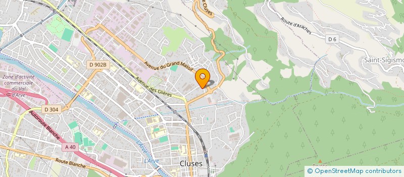 localisation de l'entreprise ASS SPORTIVE CULTURELLE ECOLE DES CHARMILLES  CLUSES