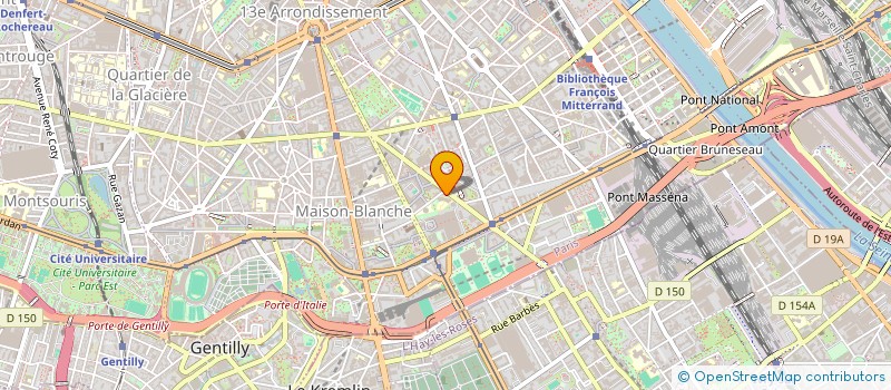 localisation de l'entreprise ASS SPORTIVE CULTURELLE ET ARTISTIQUE 13  PARIS