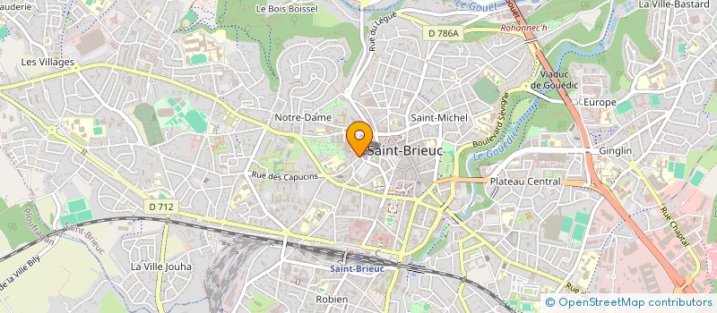 localisation de l'entreprise ASS.SPORTIVE CULTURELLE ET D'ENTRAIDE à SAINT-BRIEUC