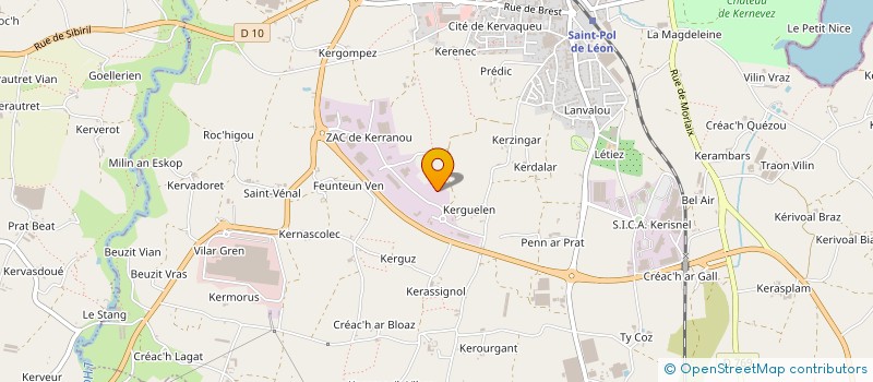 localisation de l'entreprise ASS SPORTIVE CULTURELLE GENETS D'OR  SAINT-POL-DE-LEON