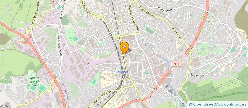 localisation de l'entreprise ASS SPORTIVE CULTURELLE GROUPE MALAKOFF  SAINT-ETIENNE