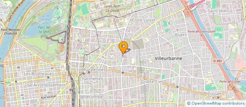 localisation de l'entreprise ASS SPORTIVE CULTURELLE MANTE VERTE à VILLEURBANNE