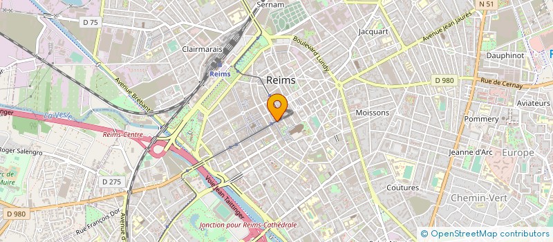 localisation de l'entreprise ASS SPORTIVE CULTURELLE PALAIS JUSTICC  REIMS