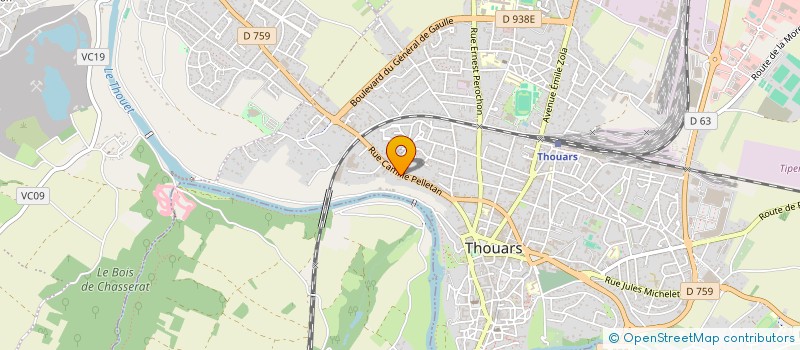 localisation de l'entreprise ASS SPORTIVE CULTURELLE POLICE THOUARSAI  THOUARS