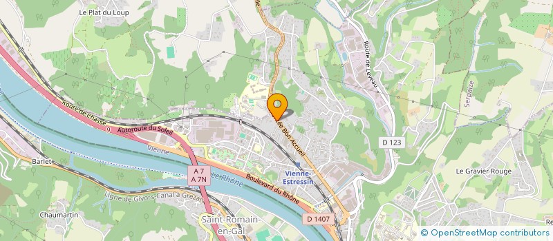 localisation de l'entreprise ASS SPORTIVE CULTURELLE VIENNE à VIENNE