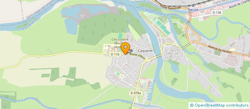 localisation de l'entreprise ASS SPORTIVE CYCLISTE DECIZE LA MACHINE à DECIZE