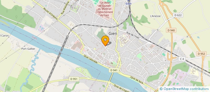 localisation de l'entreprise ASS SPORTIVE CYCLOMOTEUR GIENNOISE à GIEN