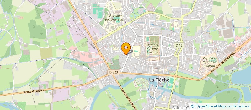 localisation de l'entreprise ASS SPORTIVE DE BELLEGARDE à LA FLECHE