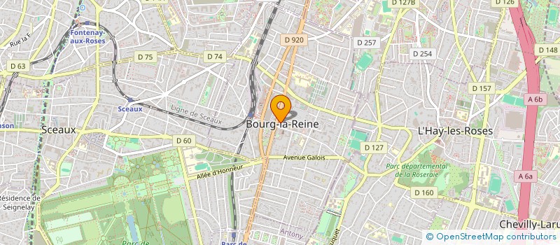 localisation de l'entreprise ASS SPORTIVE DE BOURG LA REINE à BOURG-LA-REINE