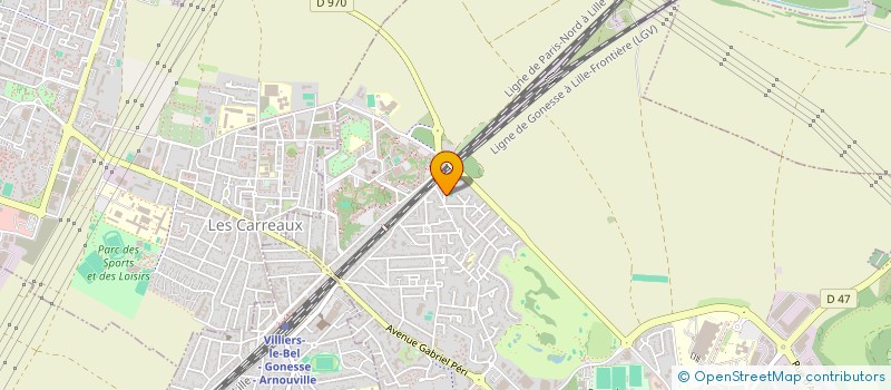 localisation de l'entreprise ASS SPORTIVE DE CLAIRE VALLEE  GONESSE