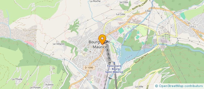 localisation de l'entreprise ASS SPORTIVE DE FOOT-BALL à BOURG-SAINT-MAURICE