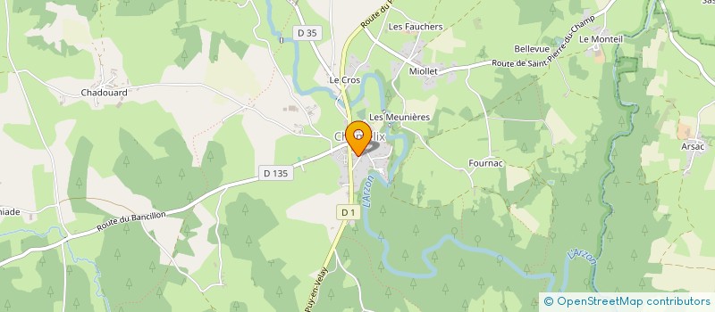 localisation de l'entreprise ASS SPORTIVE DE JULLIANGES  JULLIANGES