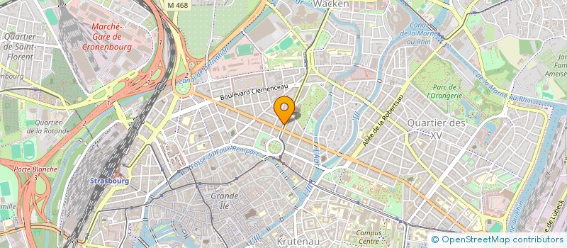 localisation de l'entreprise ASS SPORTIVE DE L'AUTO CLUB ALSACE RHIN à STRASBOURG