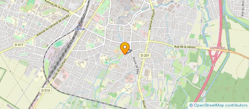 localisation de l'entreprise ASS SPORTIVE DE L'ECOLE SERPENTINE  COLMAR